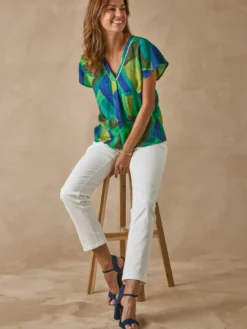 Blouse fluide évasée