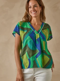 Blouse fluide évasée