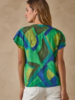 Blouse fluide évasée