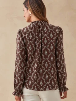 Blouse fluide volantée
