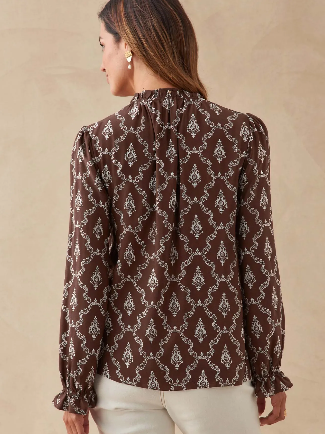Blouse fluide volantée