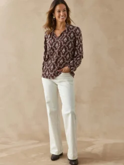 Blouse fluide volantée