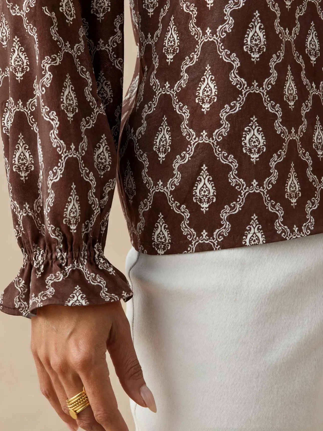 Blouse fluide volantée