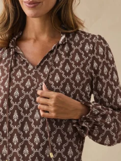 Blouse fluide volantée