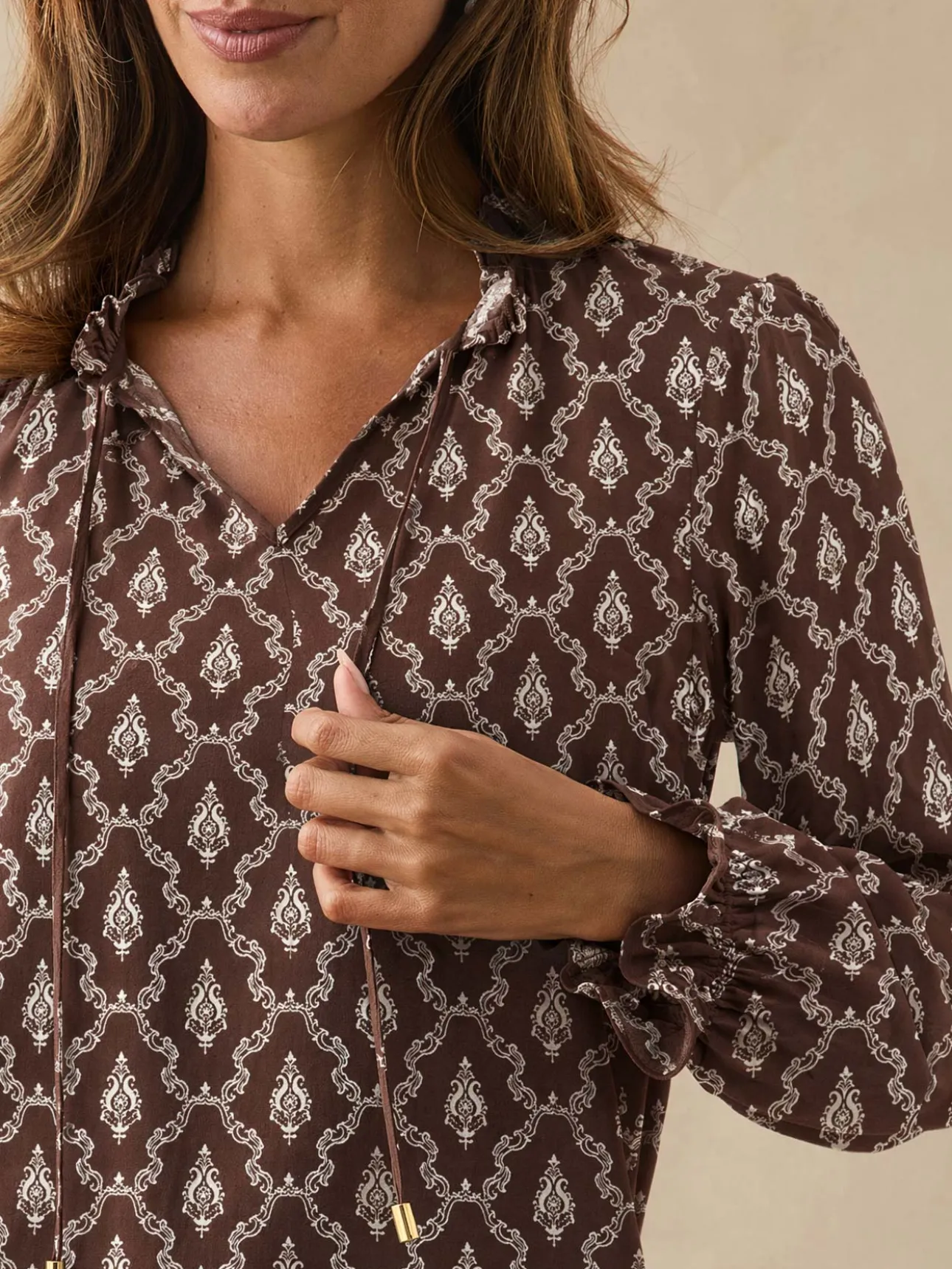 Blouse fluide volantée