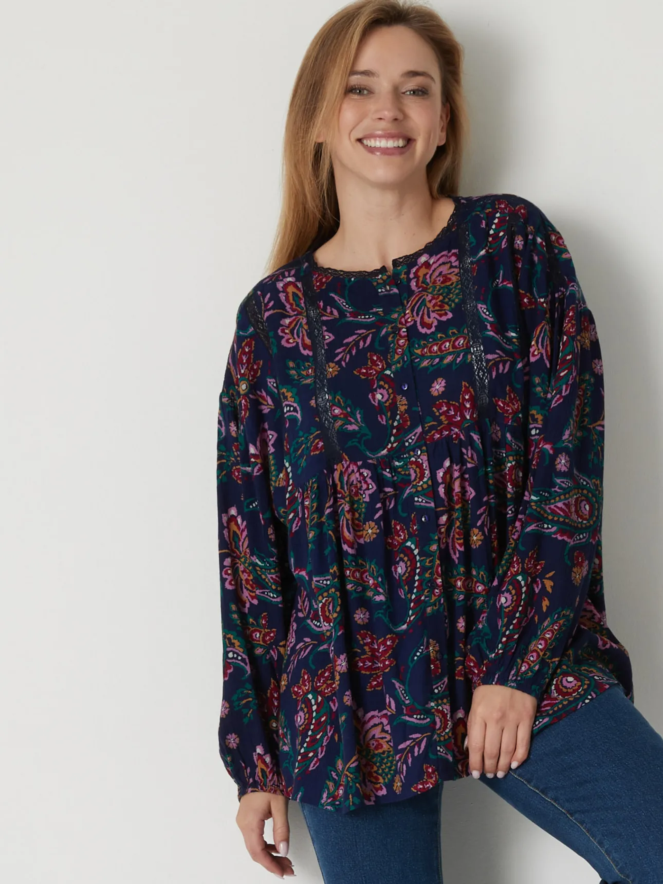 Blouse forme boîte