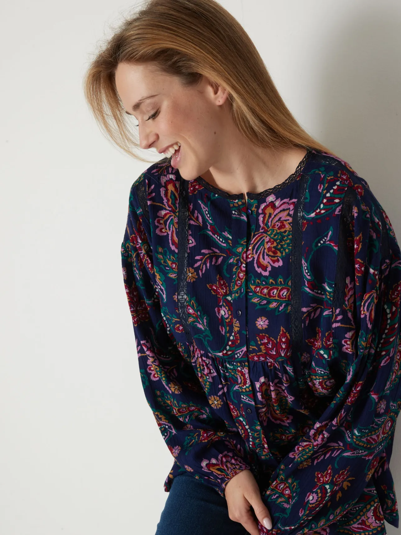 Blouse forme boîte