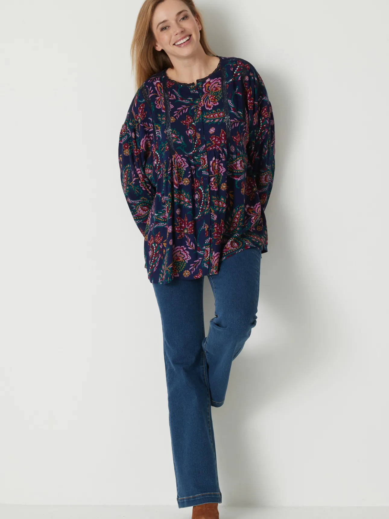 Blouse forme boîte