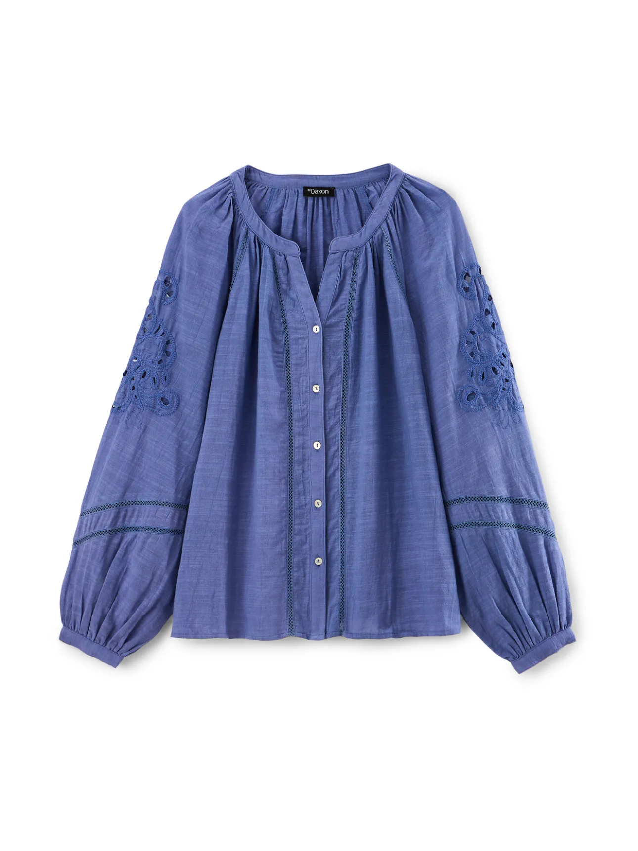 Blouse manches brodées