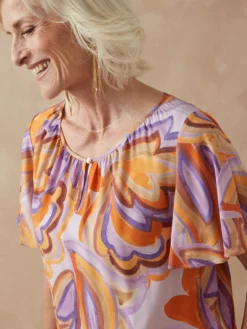 Blouse manches papillon