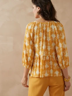 Blouse à smocks