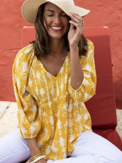 Blouse à smocks