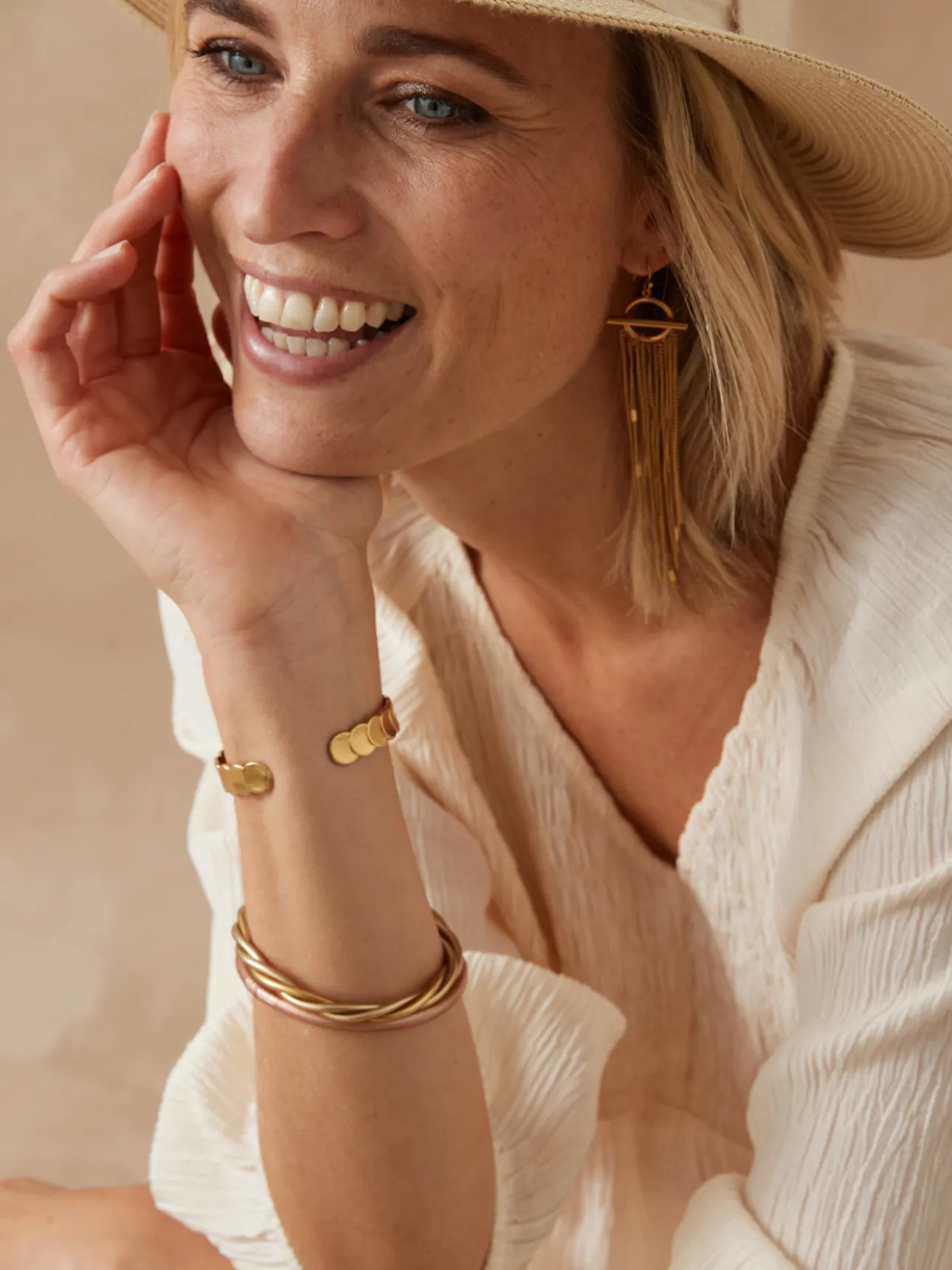 Blouse à smocks