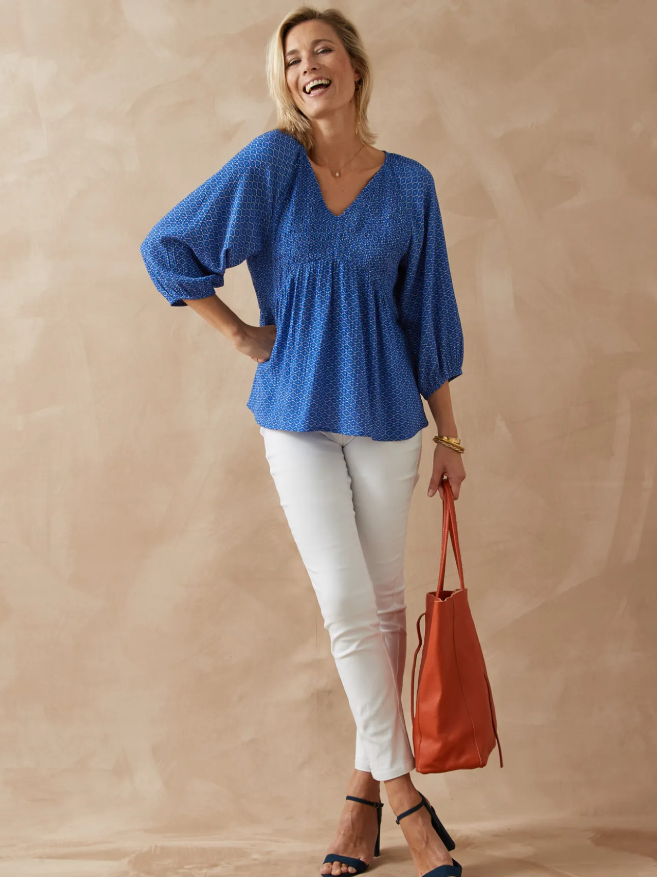 Blouse à smocks