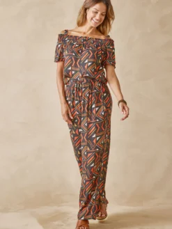 Blouse évasée en crêpe