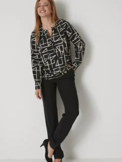 Blouse zippée