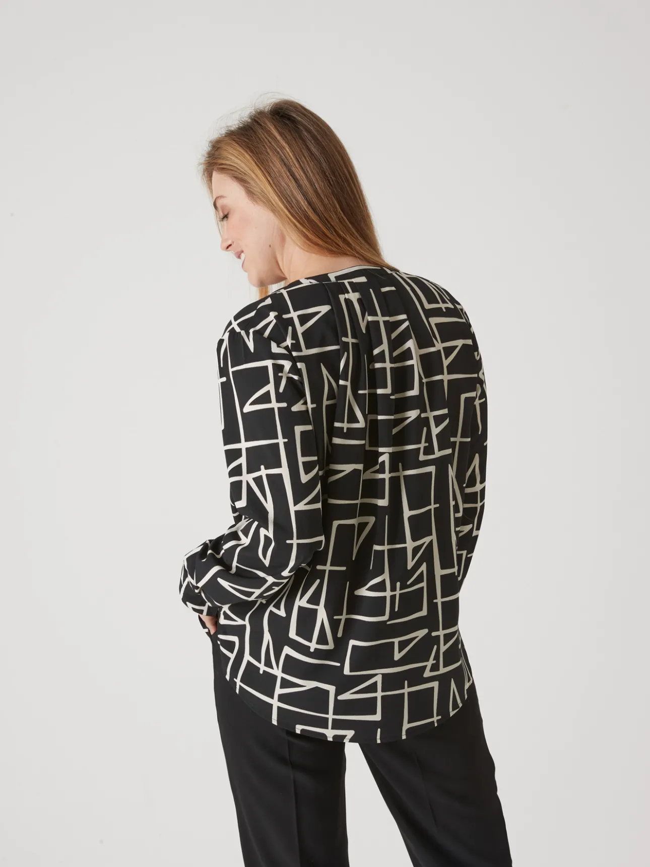 Blouse zippée