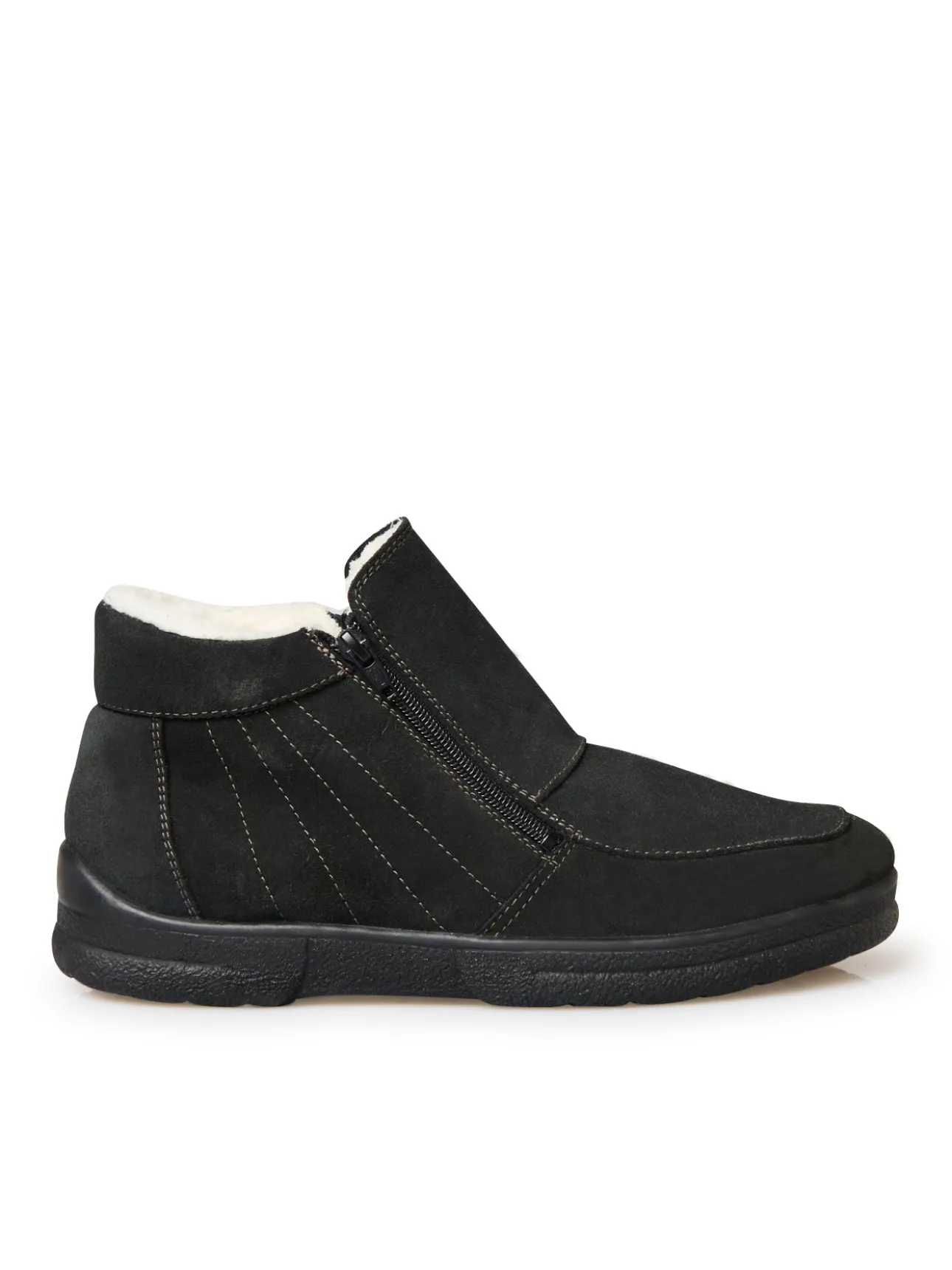 Boots fourrées double zip