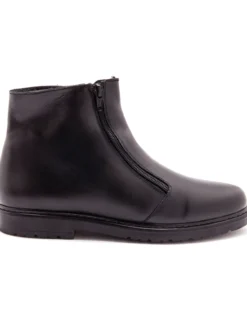Bottillons cuir fourrés