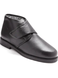 Bottillons cuir fourrés