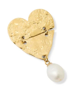 Boucles d'oreilles pendantes avec coeur