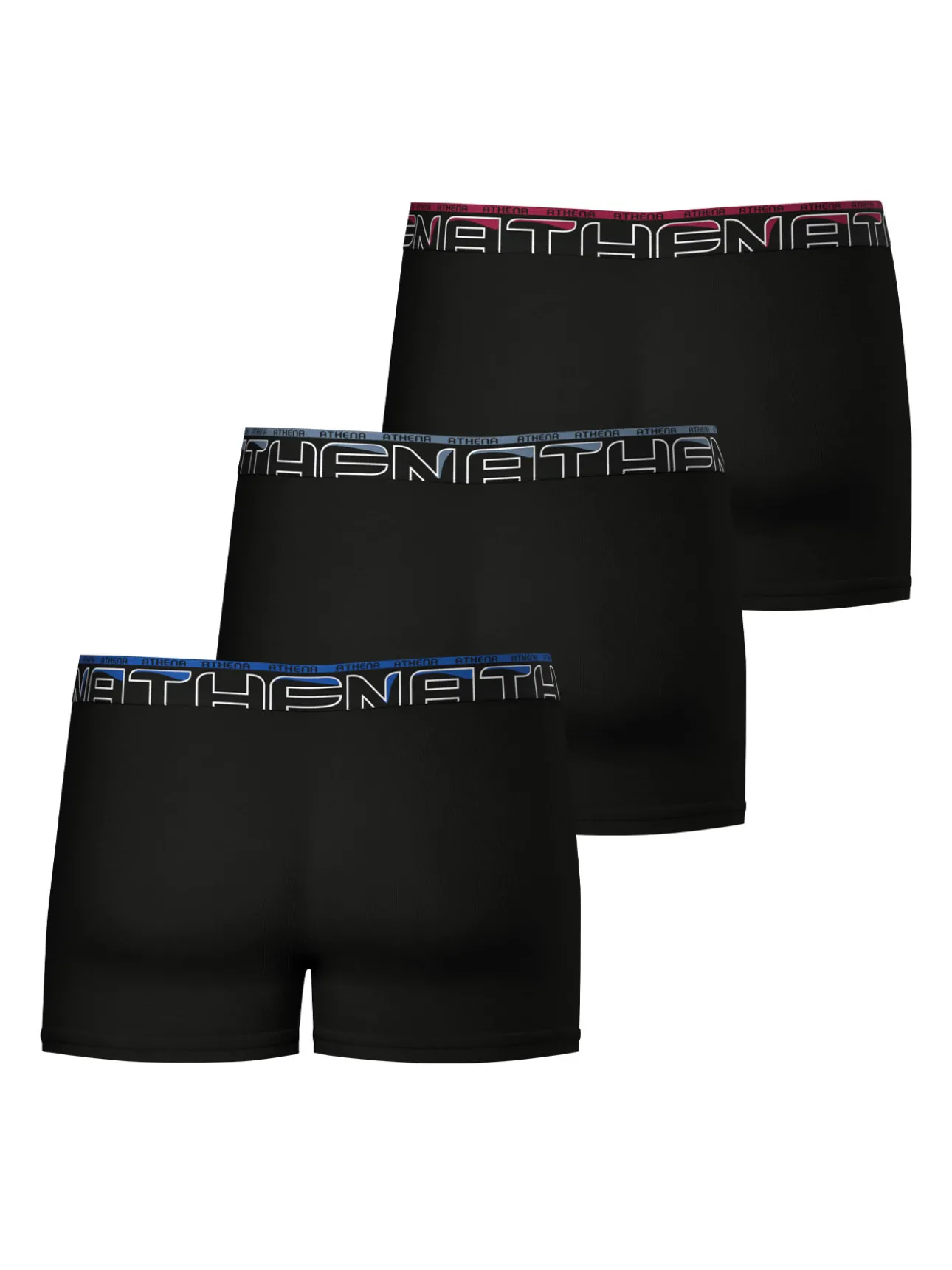 3 boxers en coton confort avec ceinture