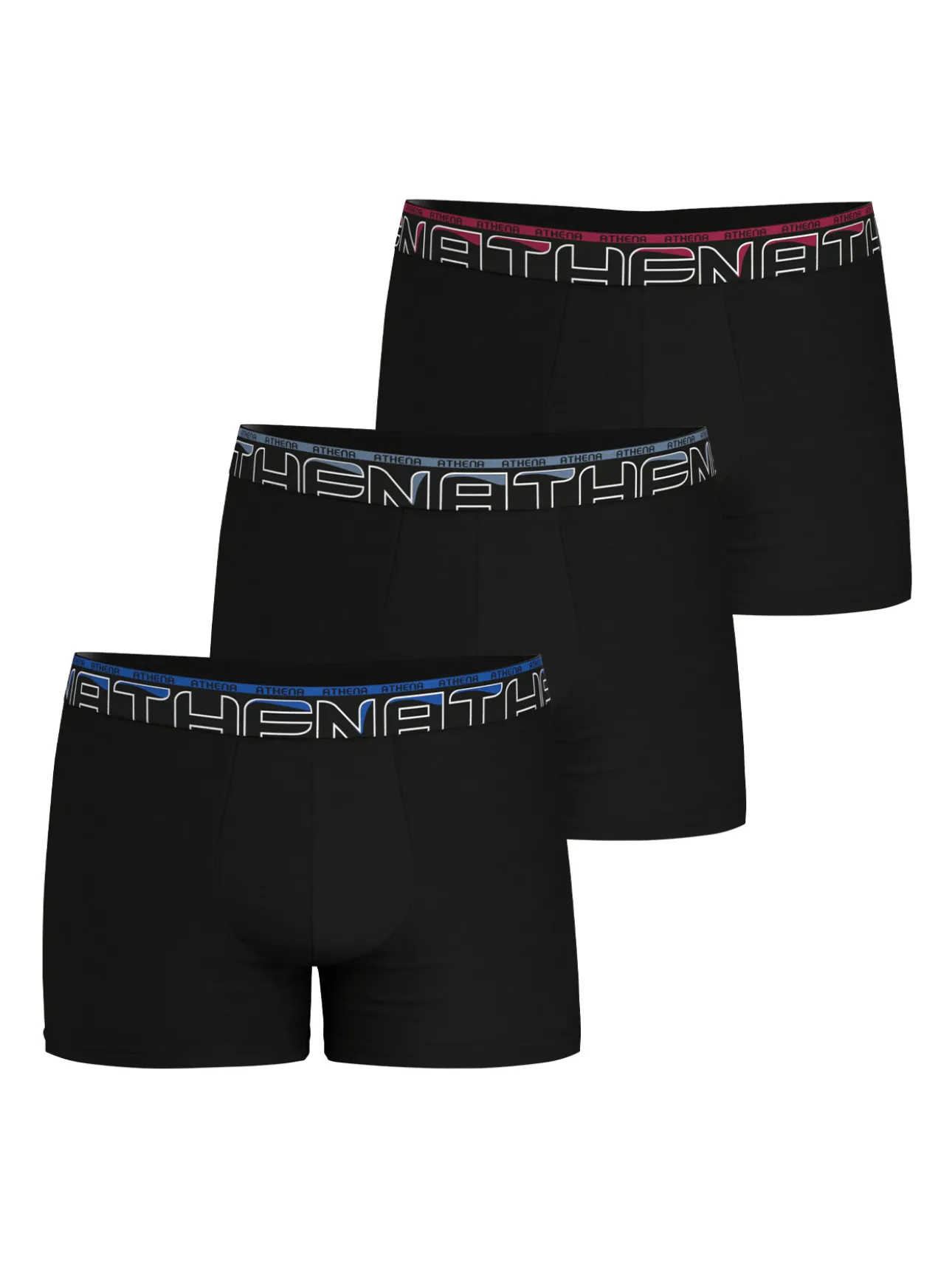 3 boxers en coton confort avec ceinture