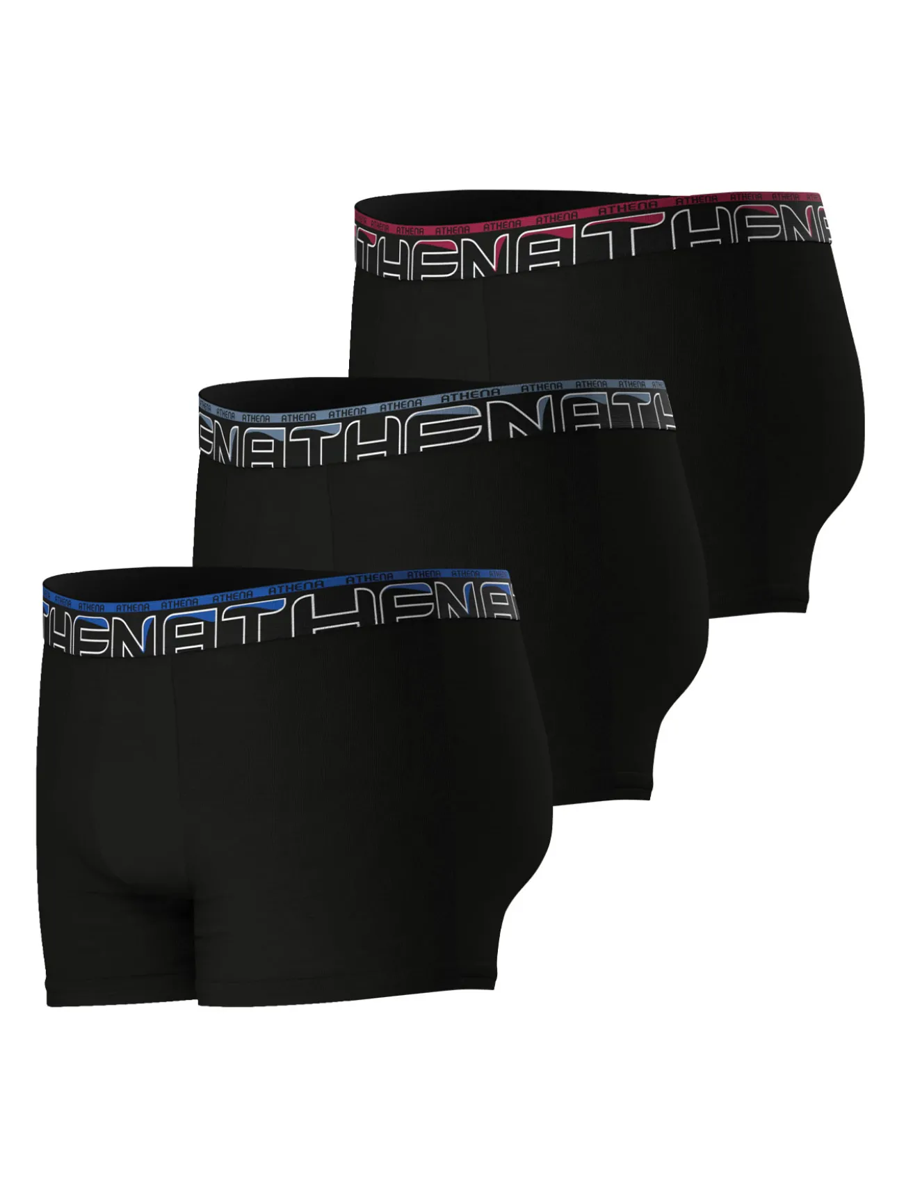 3 boxers en coton confort avec ceinture