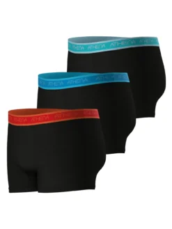 3 boxers en coton confort avec ceinture