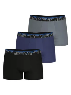 3 boxers en coton confort avec ceinture