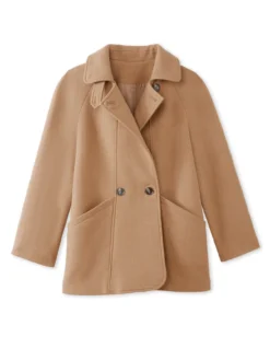 Caban 50% laine large col