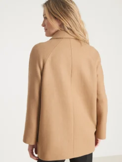 Caban 50% laine large col