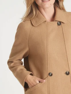 Caban 50% laine large col