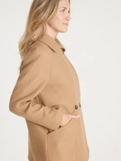 Caban 50% laine large col