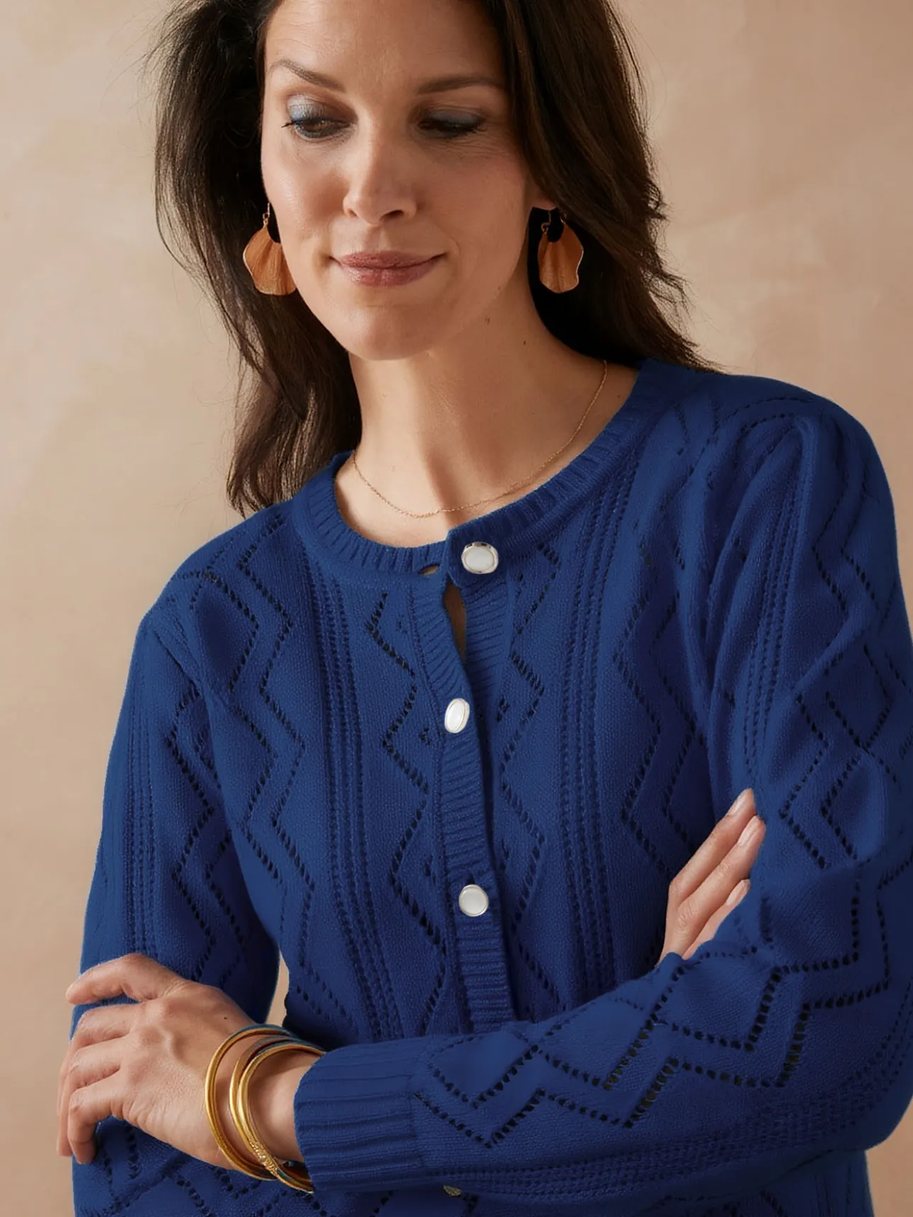 Cardigan en maille fantaisie