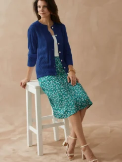 Cardigan en maille fantaisie