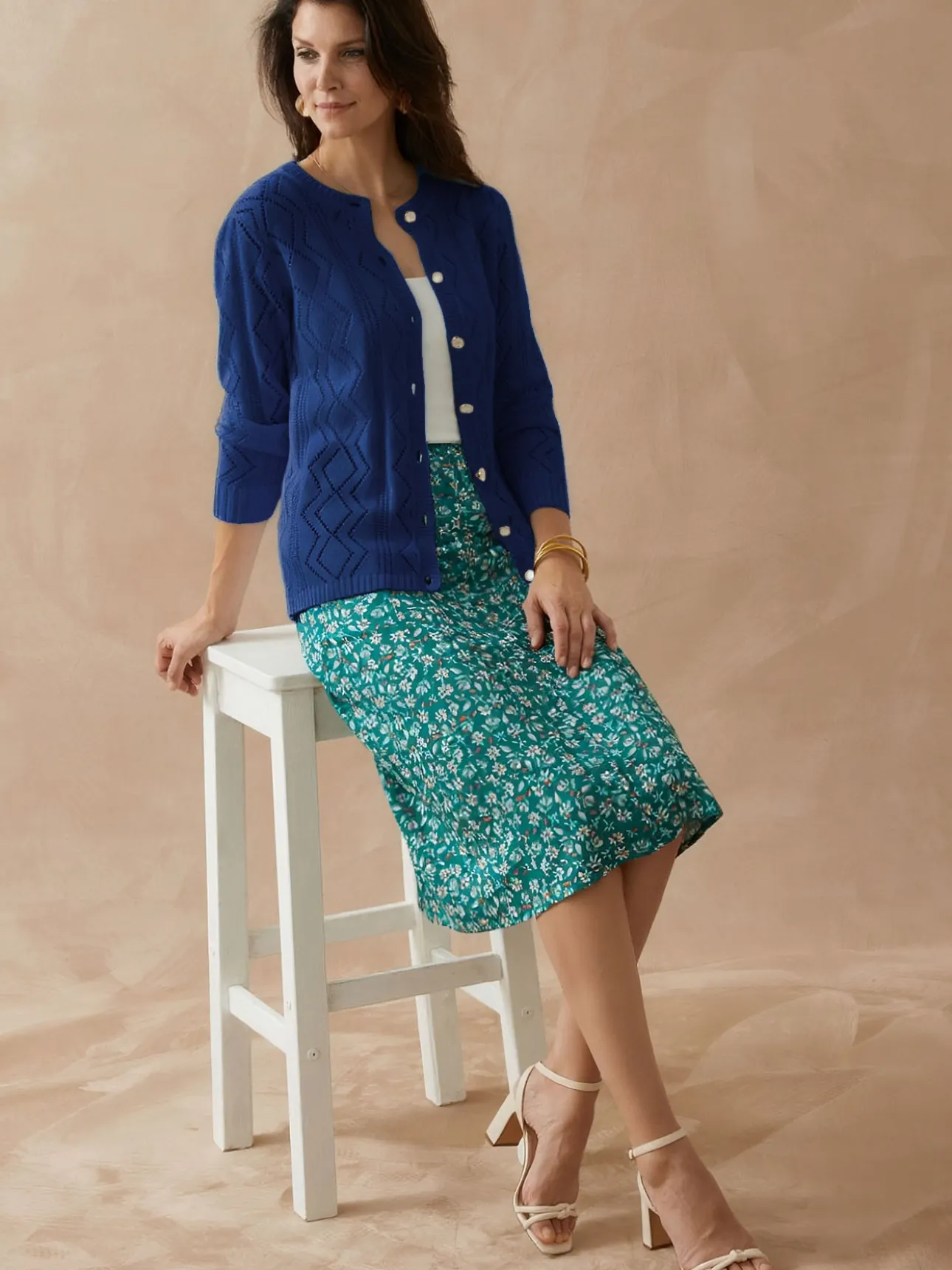 Cardigan en maille fantaisie