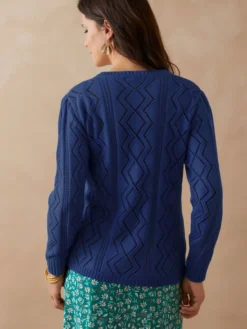 Cardigan en maille fantaisie