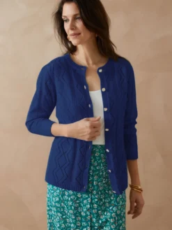 Cardigan en maille fantaisie