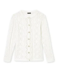 Cardigan en maille fantaisie