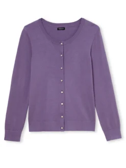 Cardigan élégant boutons-bijoux