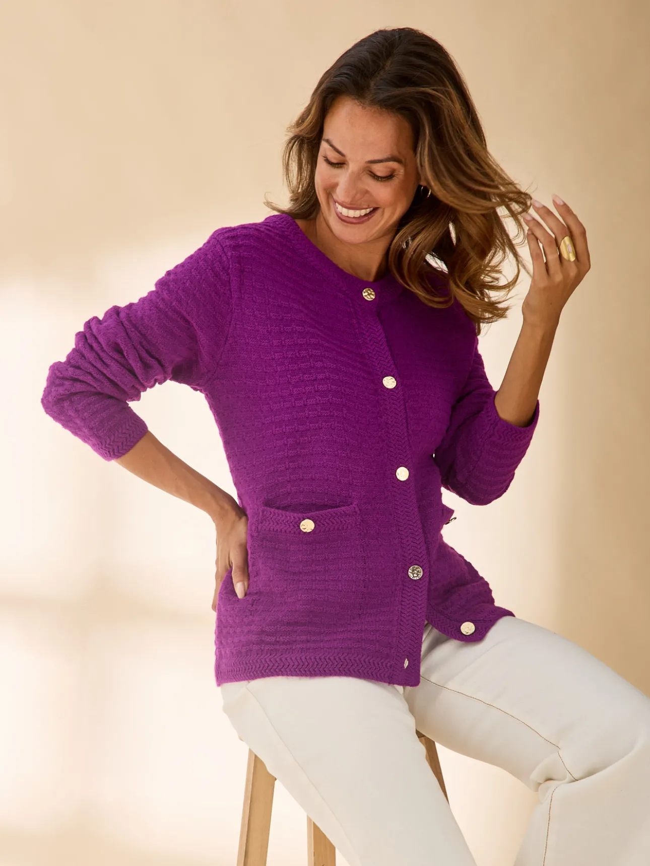 Cardigan manches longues