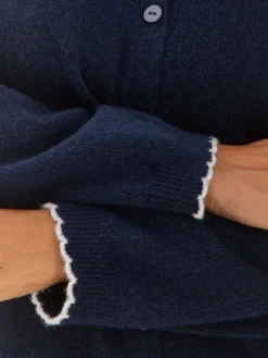 Cardigan manches longues avec laine