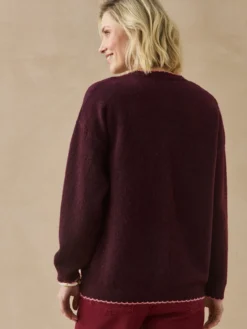 Cardigan manches longues avec laine