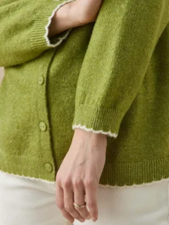 Cardigan manches longues avec laine
