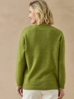 Cardigan manches longues avec laine