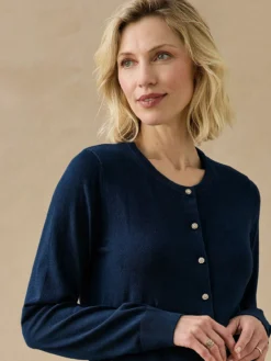 Cardigan raffiné boutons-bijoux