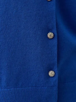 Cardigan raffiné boutons-bijoux