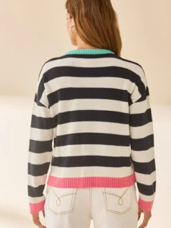 Cardigan rayé