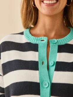 Cardigan rayé